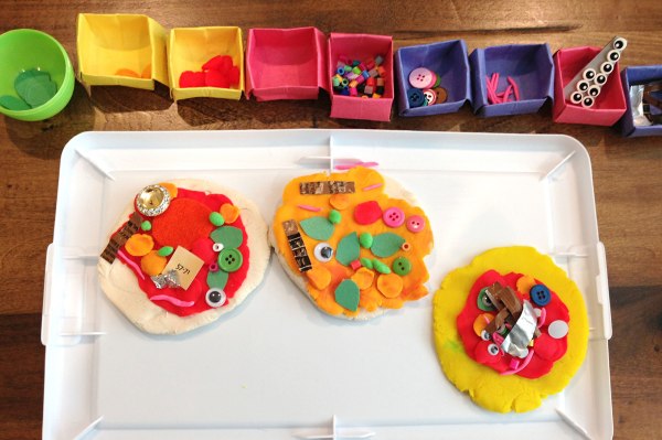 Indoor activity Idea: Play doh Pizza shop with kids