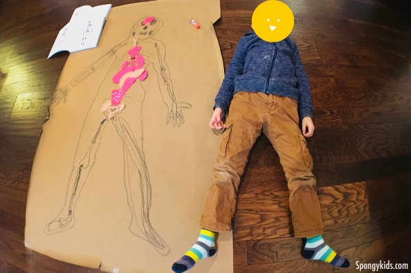 Fun Body Tracing Activity with kids “Real size of me!”