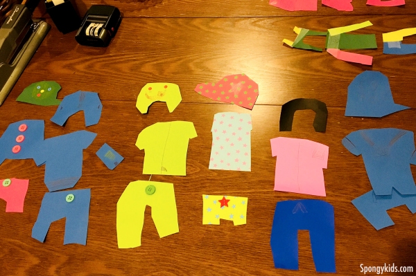 Design Your Own Clothes with Paper for kids